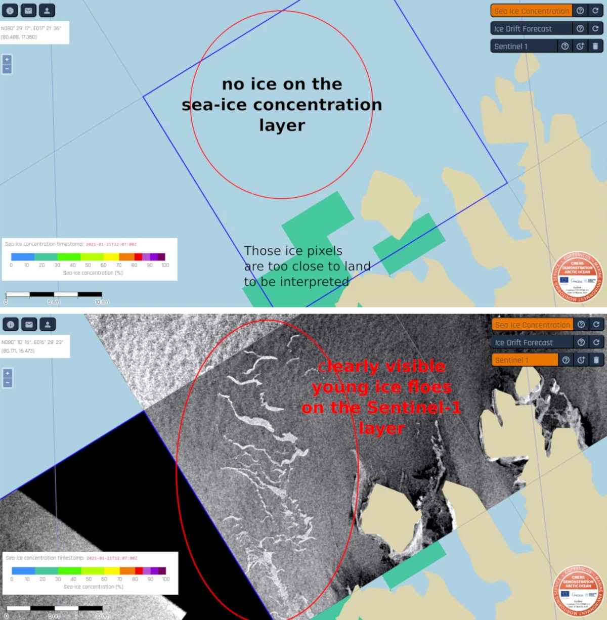 Comparison SIC and S1 layer