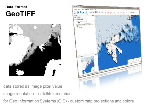 Data services in GeoTIFF format